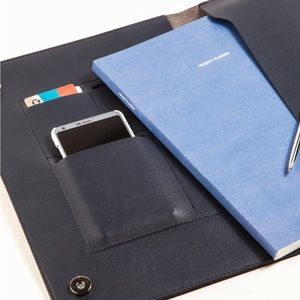 Poketo Large 13" Minimalist Folio in Navy